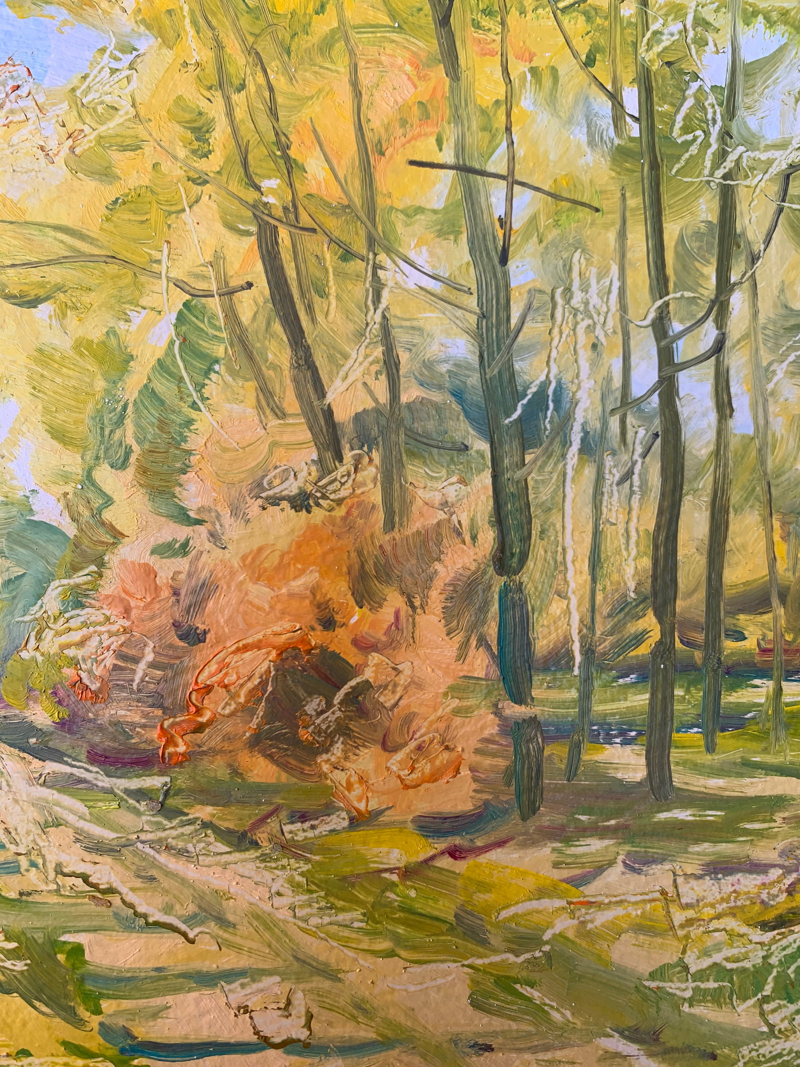 Oil painting Road in the forest Oleksandr Oleksandrovich Nazarenko - 8