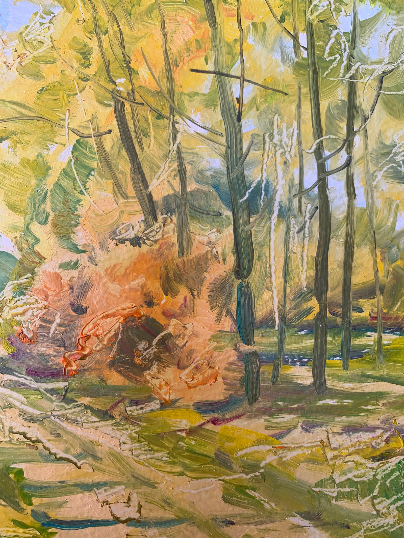 Oil painting Road in the forest Oleksandr Oleksandrovich Nazarenko - 9