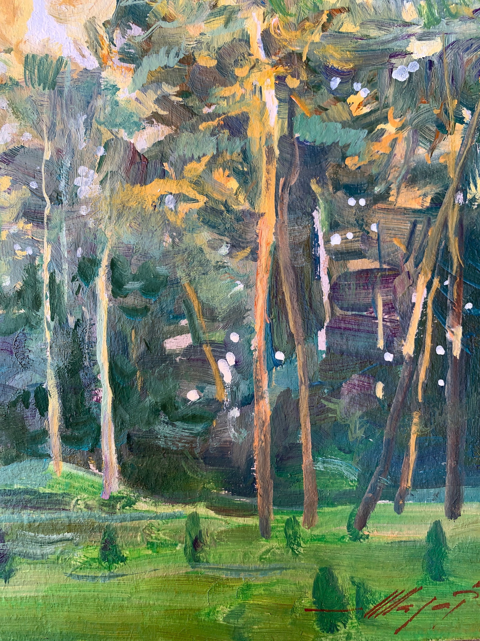 Oil painting In the forest Oleksandr Oleksandrovich Nazarenko - 5