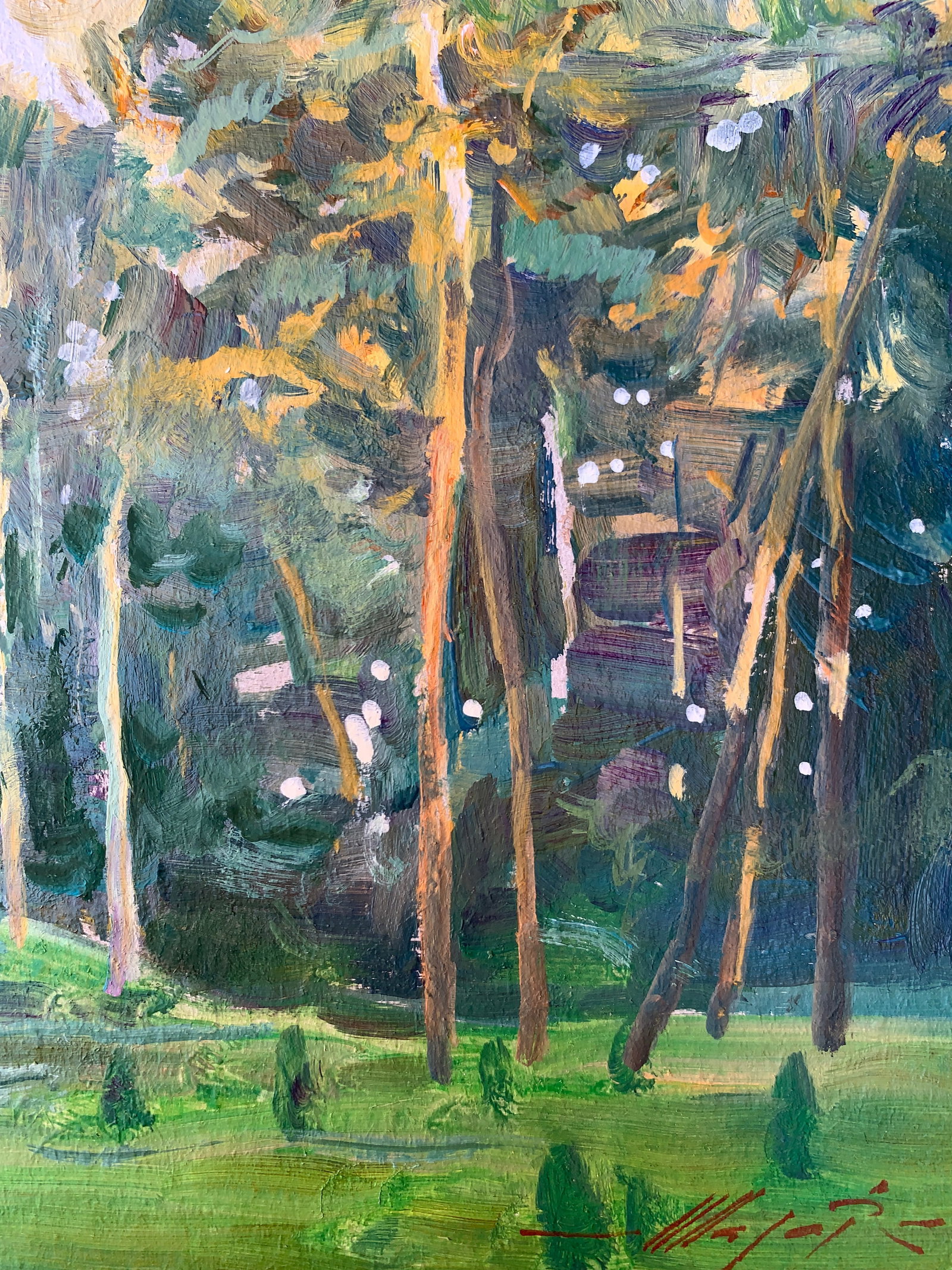 Oil painting In the forest Oleksandr Oleksandrovich Nazarenko - 7