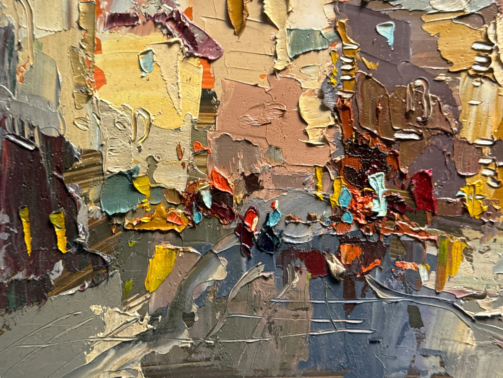 Oil painting with frame Lviv Market Square K. Leonid - 6