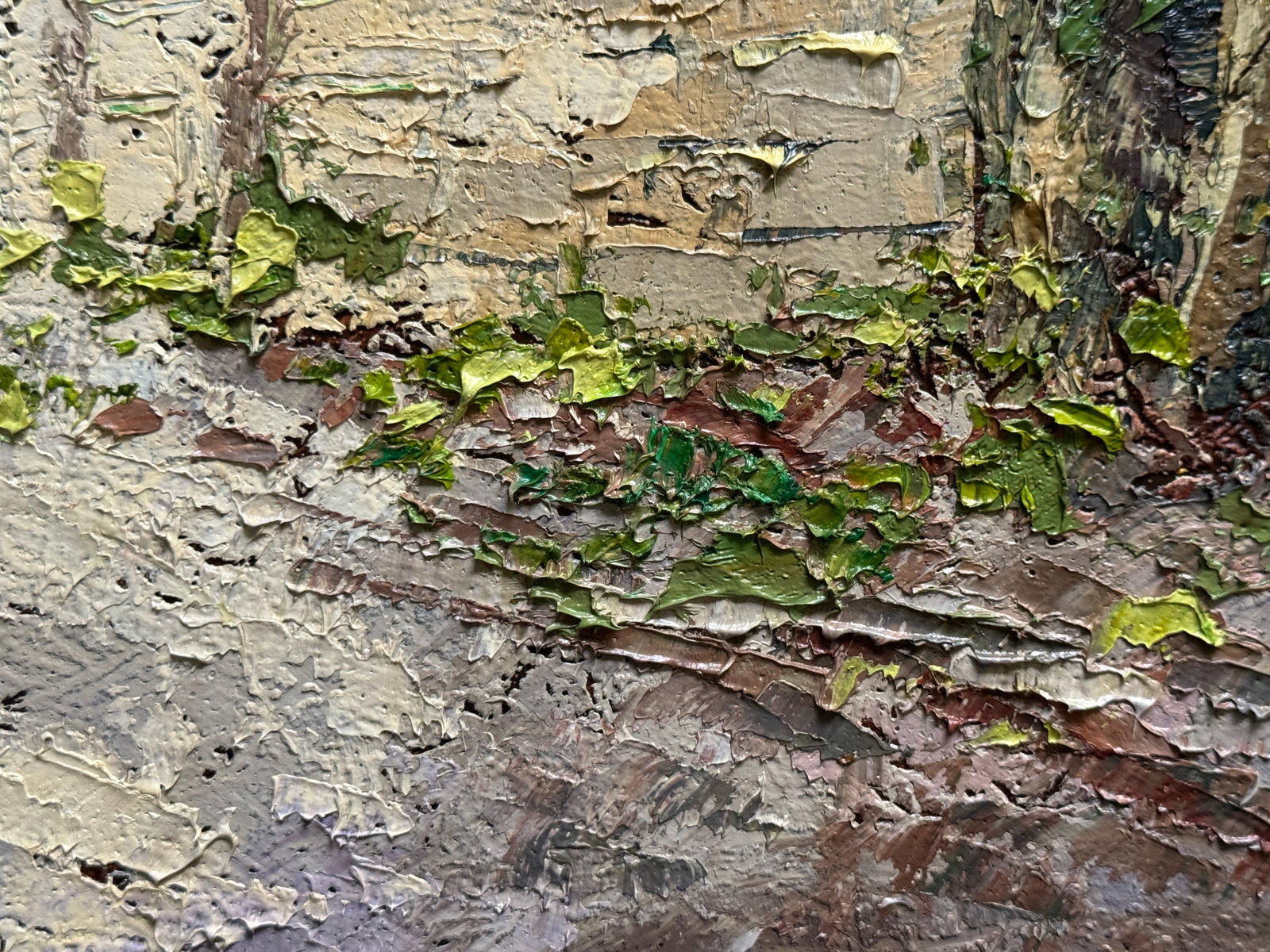 Oil painting with frame trees K. Leonid - 10