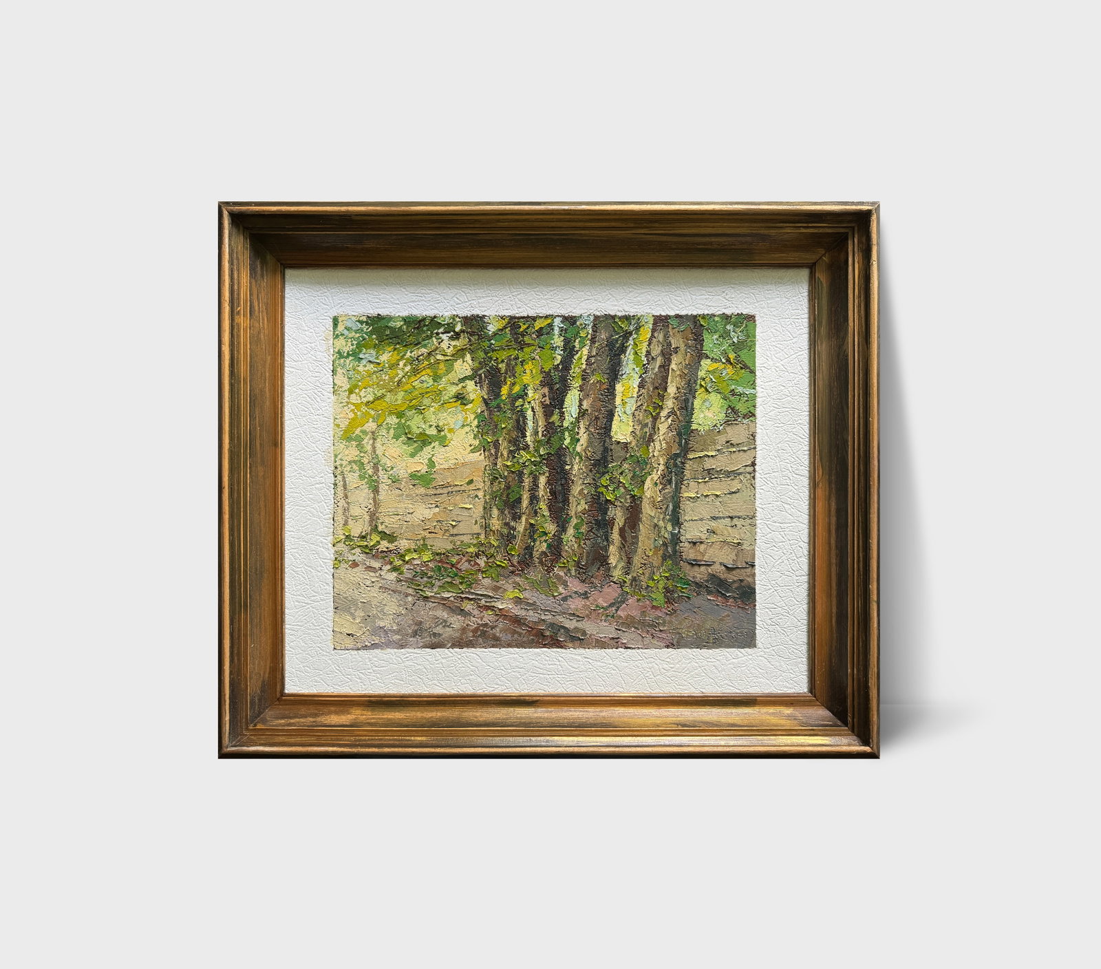 Oil painting with frame trees K. Leonid - 3