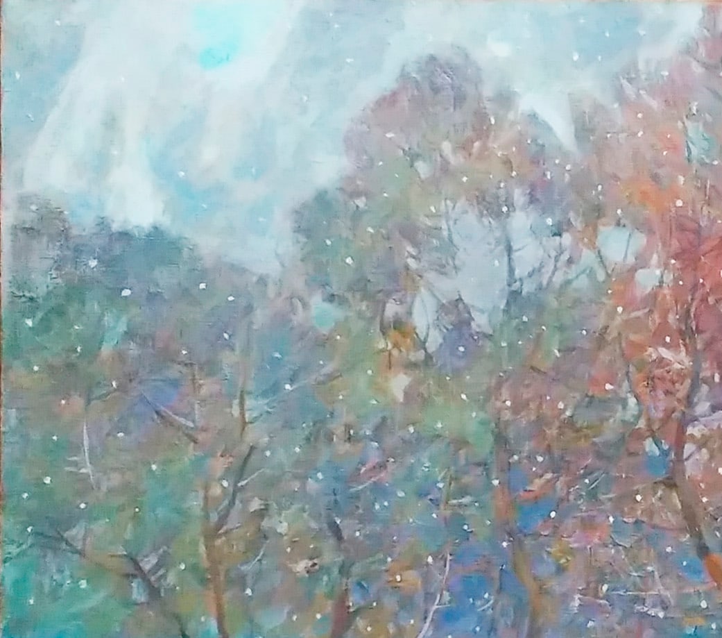 Oil painting Winter garden Serg Kovalenko - 2