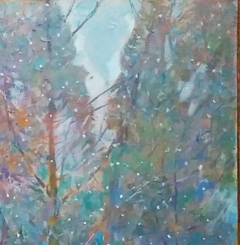Oil painting Winter garden Serg Kovalenko - 4