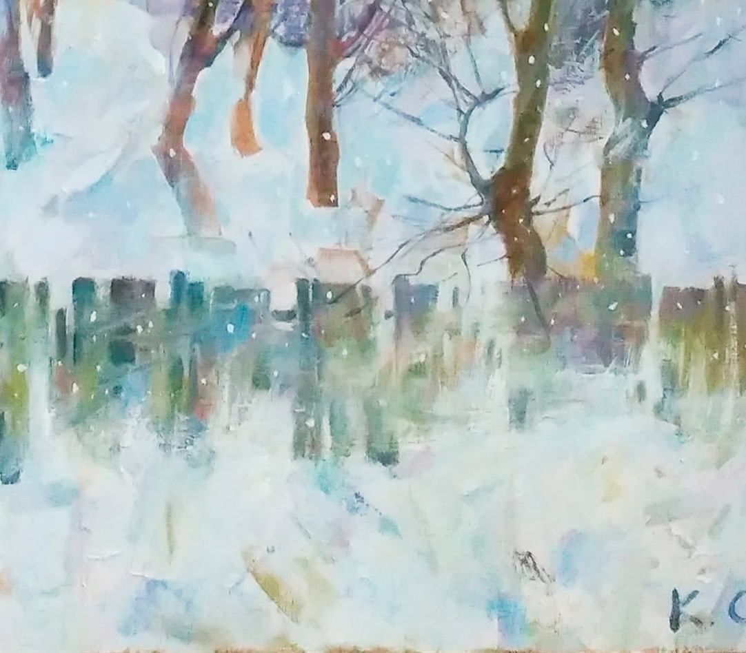 Oil painting Winter garden Serg Kovalenko - 7