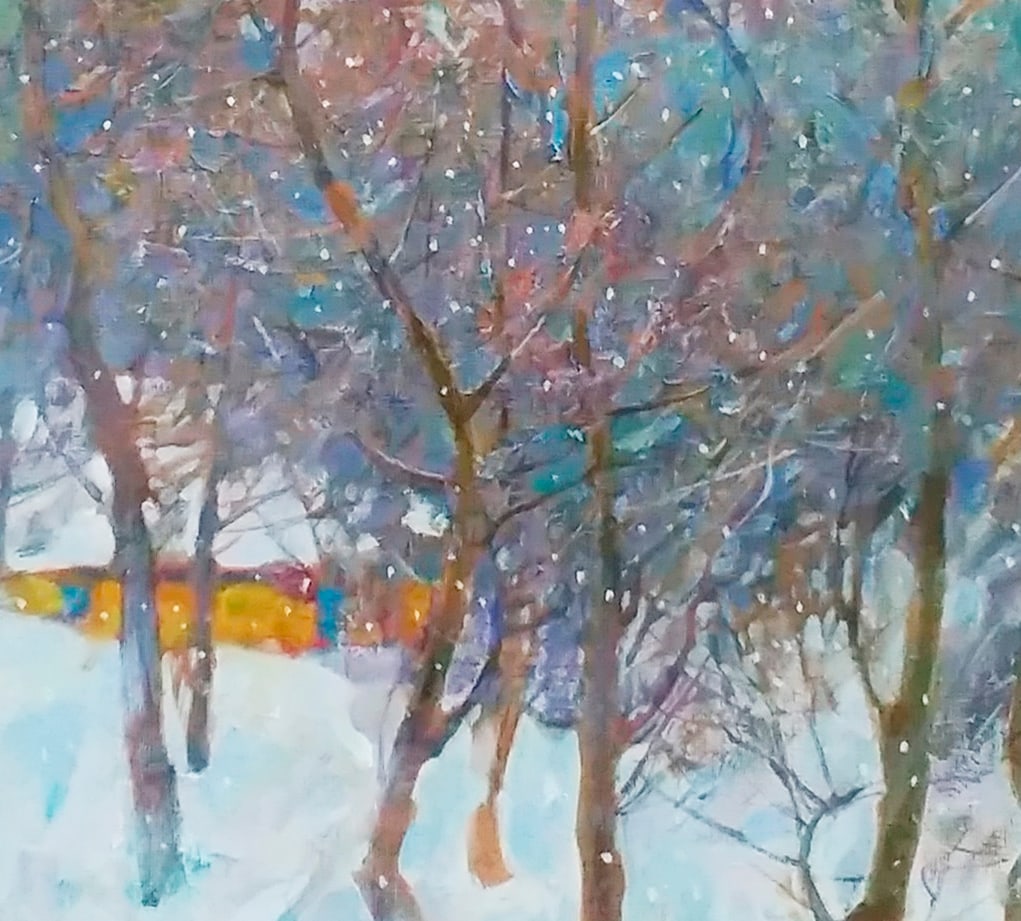 Oil painting Winter garden Serg Kovalenko - 9