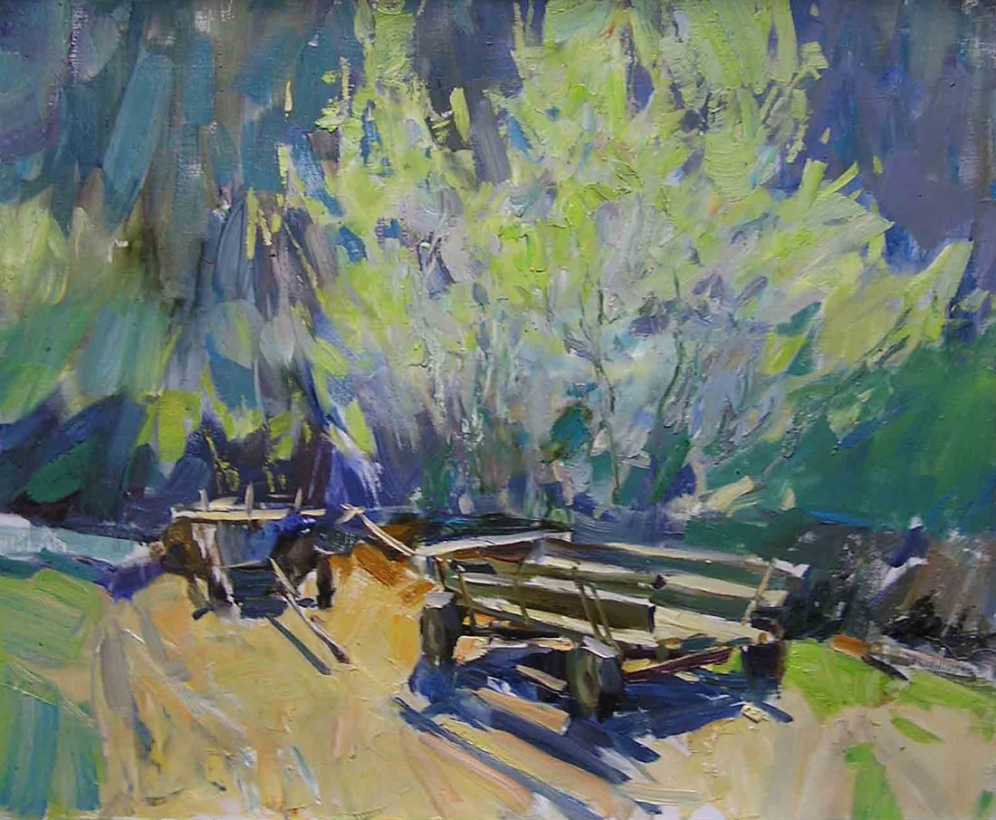 Oil painting spring Serg Kovalenko: Title: Oil painting spring Serg Kovalenko Description: 100SK Painter: Serg Kovalenko Size: 50x60 cm/19.7x23.6 inches Components: oil, canvas Original painting CONDITION: exellent ERA: modern