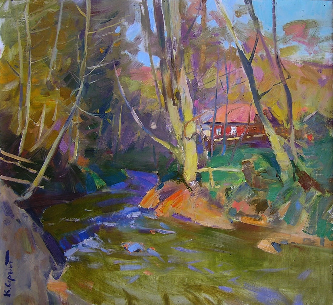 Oil painting Serg Kovalenko: Title: Oil painting Serg Kovalenko Description: 132SK Painter: Serg Kovalenko Size: 70x60 cm/27.6x23.6 inches Components: oil, canvas Original painting CONDITION: exellent ERA: modern Graduated from t