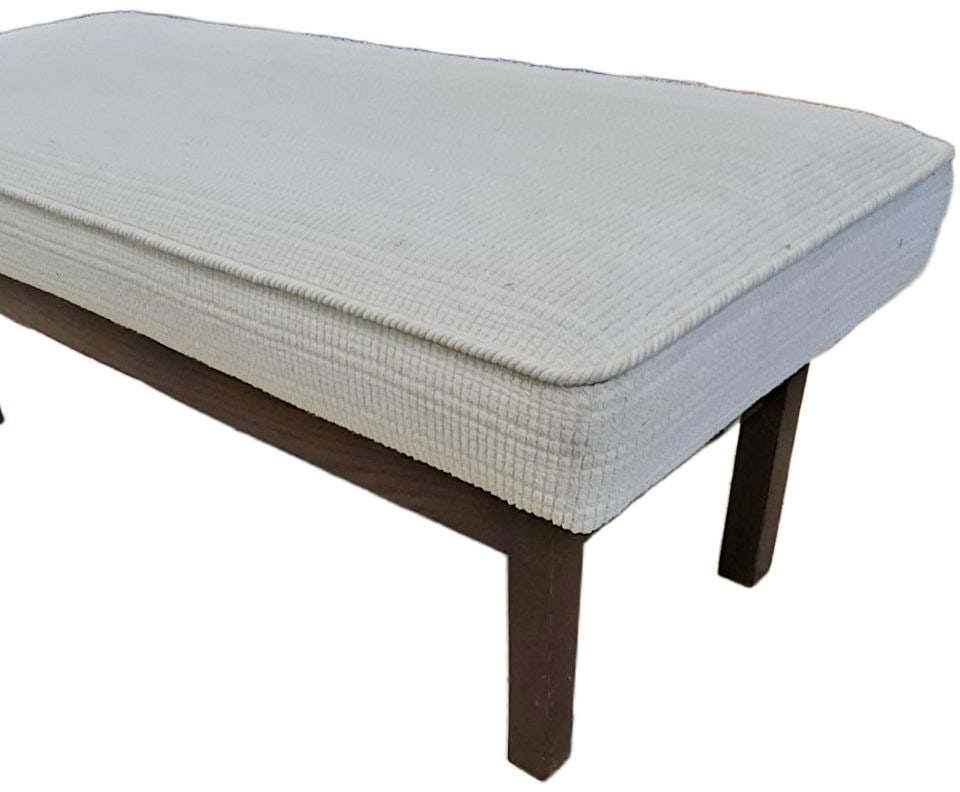Vintage Ralph Lauren style upholstered bench for dining, in front of bed or extra seating 21×50 - 2