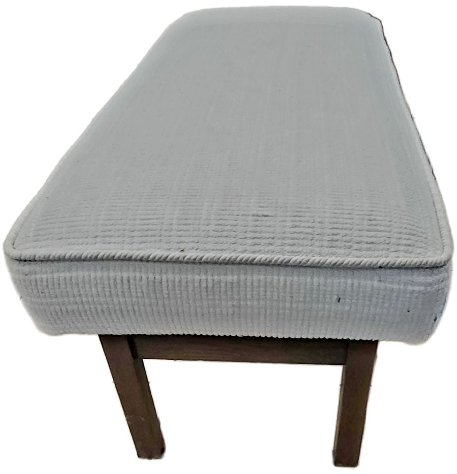 Vintage Ralph Lauren style upholstered bench for dining, in front of bed or extra seating 21×50 - 4
