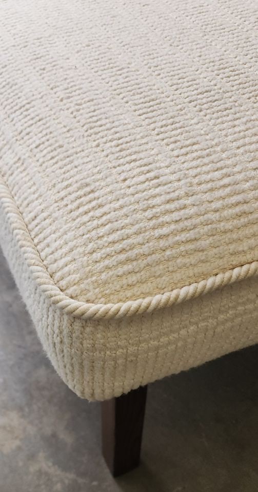 Vintage Ralph Lauren style upholstered bench for dining, in front of bed or extra seating 21×50 - 5