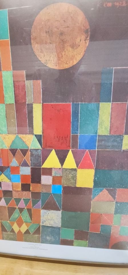 Rare 1988 Exhibition Poster of Paul Klee's Iconic "Castle and Sun" from Collection of G. D. Thompson - 4