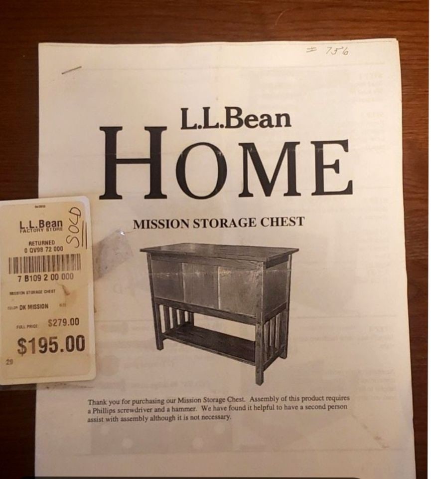 Vintage L. L. Bean Mission-Style Sideboard Storage or File Cabinet Made with Richly Grained Dark Oak - 10