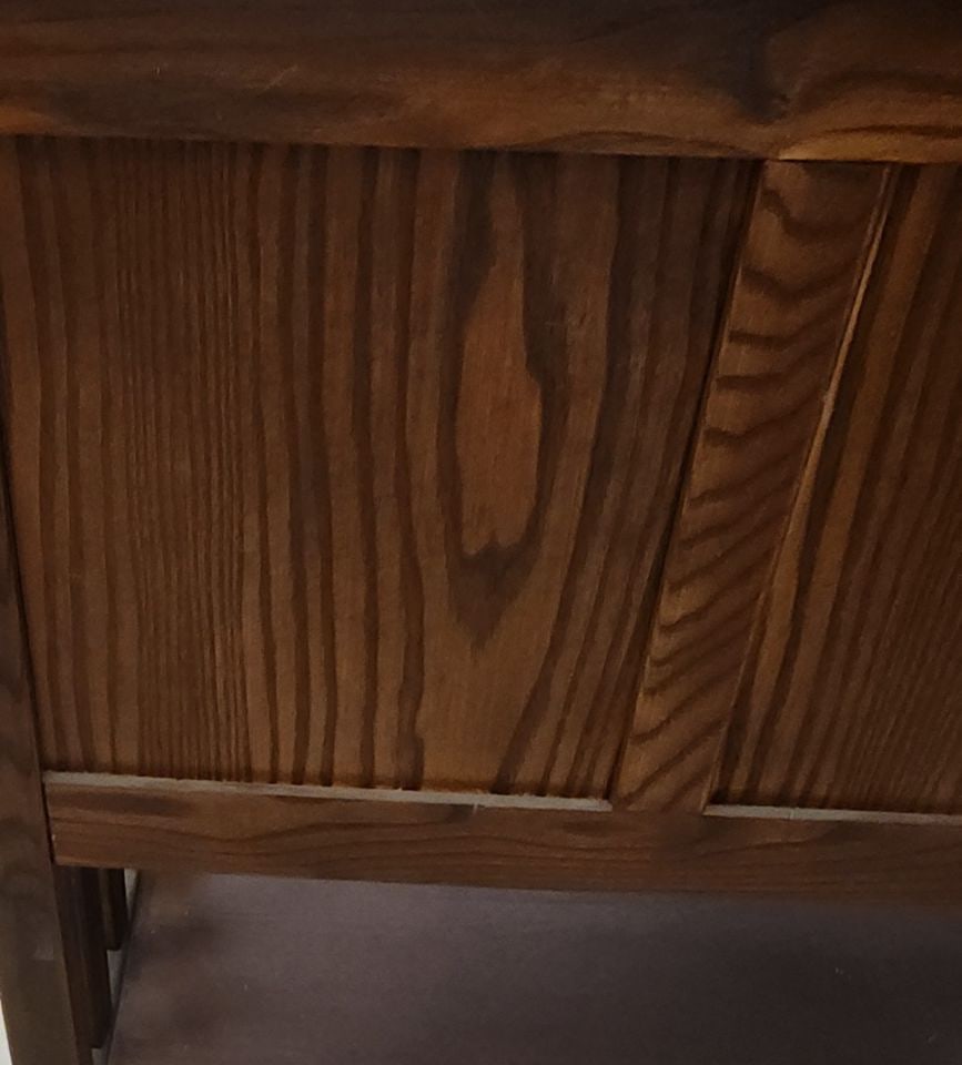 Vintage L. L. Bean Mission-Style Sideboard Storage or File Cabinet Made with Richly Grained Dark Oak - 9