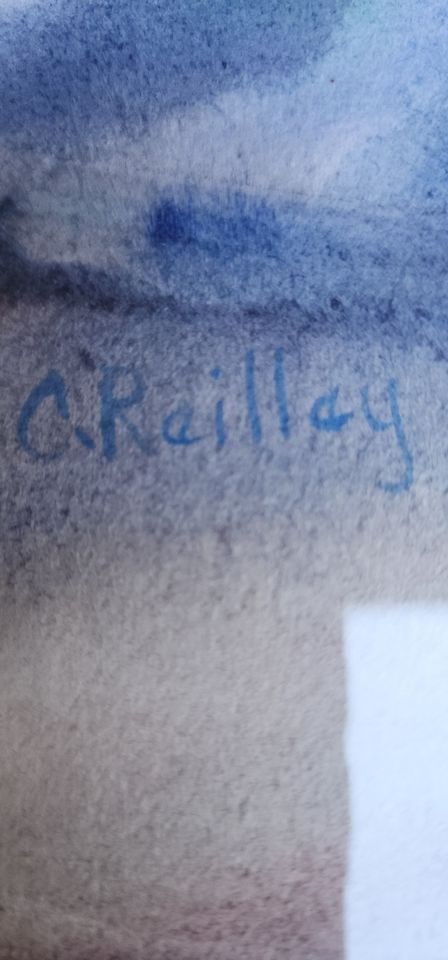 Carol Reilley, "A Winter Walk" Captivating Signed Impressionist Lithograph Framed under Glass - 7