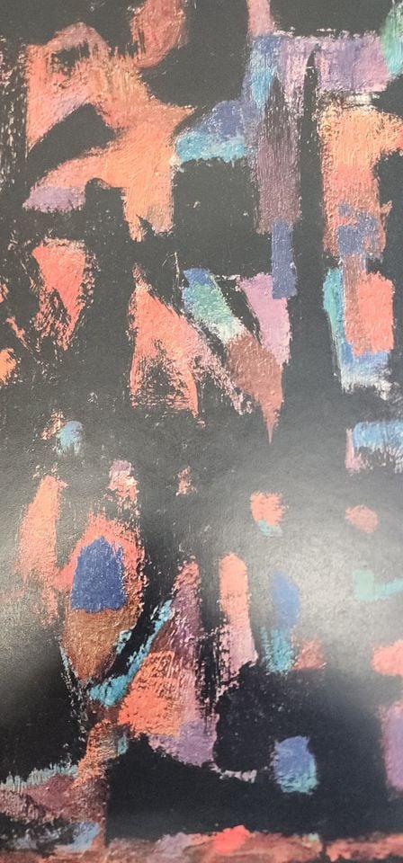 Vintage Print of 1951 Abstract Painting Crown of Thorns by Renown French Artist, Alfred Manessier. - 3
