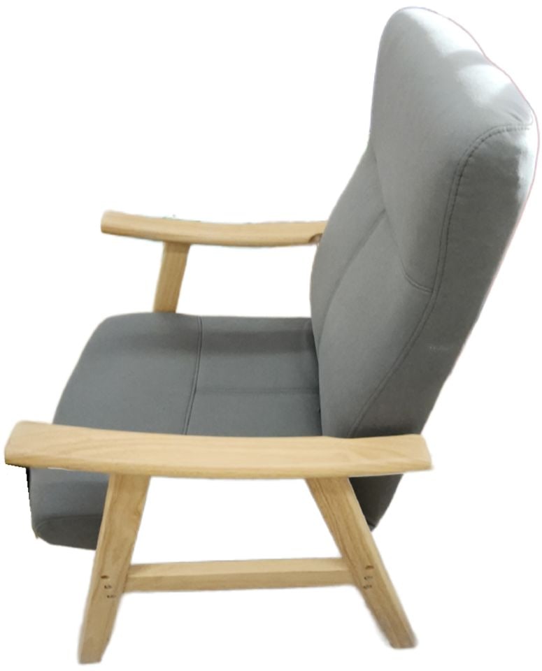 Elegant minimalist design Scandinavian modern upholstered armchair w/ adjustable back. - 3