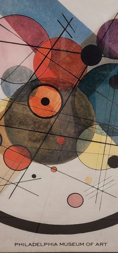 Vintage Phila. Museum 36x36 Poster, Circles in a Circle, Wassily Kandinsky's acclaimed 1923 Painting - 4