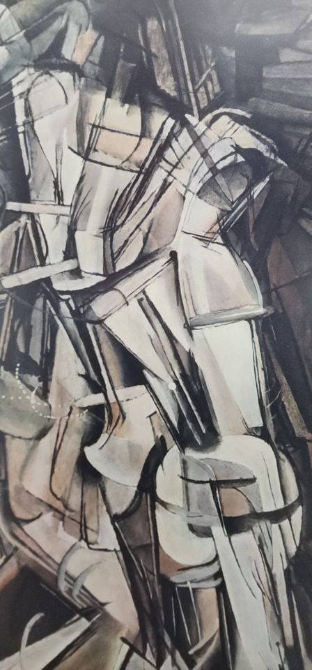Vintage 24"x40" Lithographic Print of 1912 Descending a Staircase #2 by Marcel Duchamp - 4