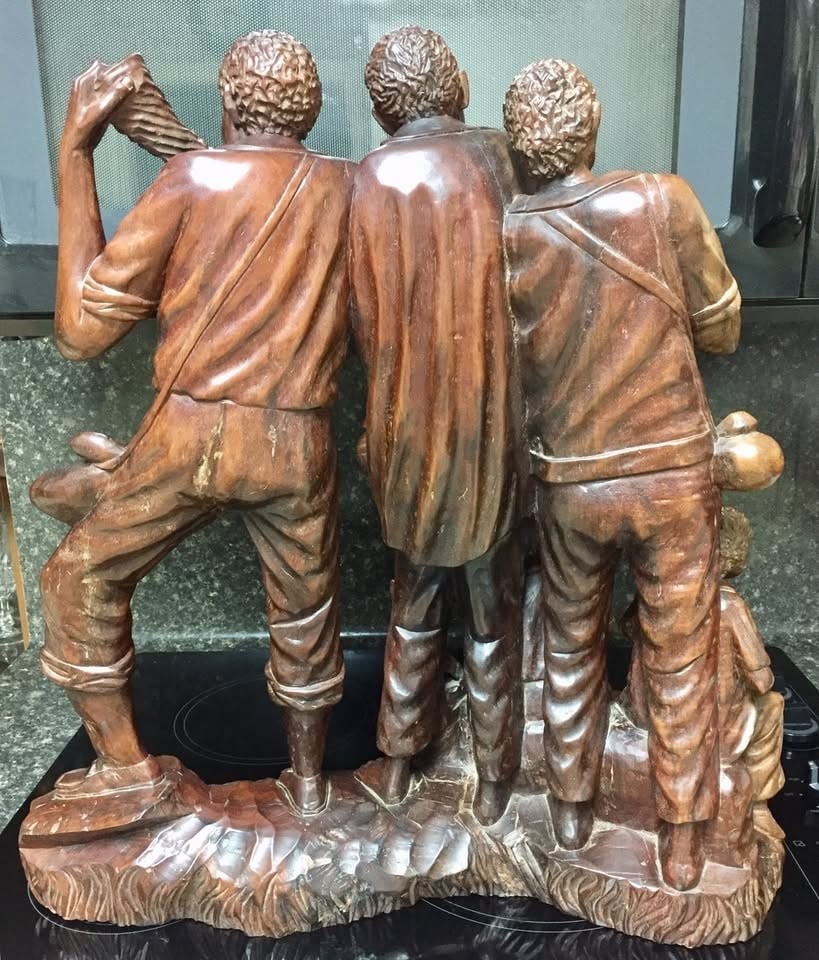 Wooden Hand Carving of Village Musicians- BANDA DE CHOTA- Ecuador - 5