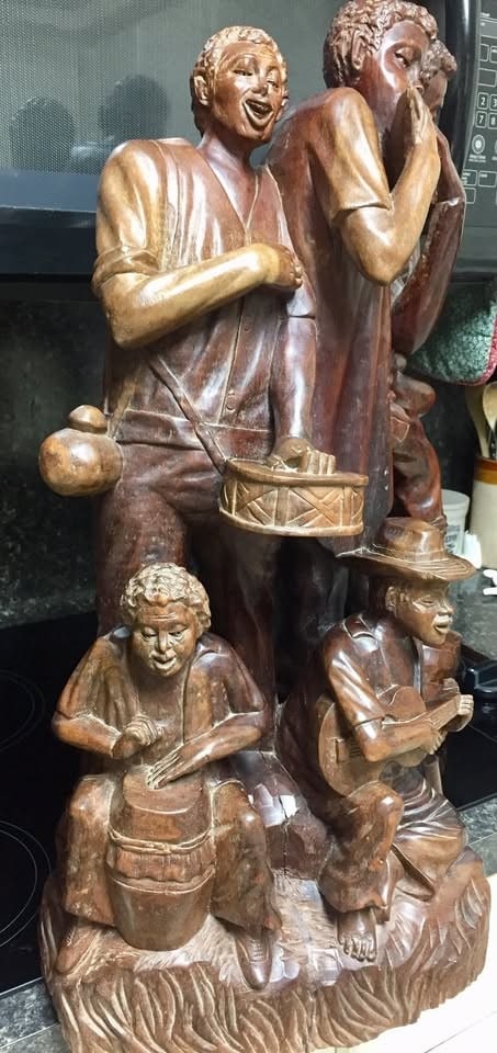 Wooden Hand Carving of Village Musicians- BANDA DE CHOTA- Ecuador - 6