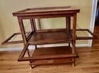 Antique Oak Tea Dessert Liquor Cabinet with Serving Tray- England - 2