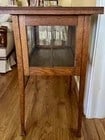 Antique Wood Liquor Tea Cabinet with Removable Top Tray- England - 8