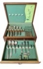 Vintage 1847 WM. Rogers & Son Silverware Set in Wooden Case (1 of 10)