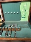 Vintage 1847 WM. Rogers & Son Silverware Set in Wooden Case - 7