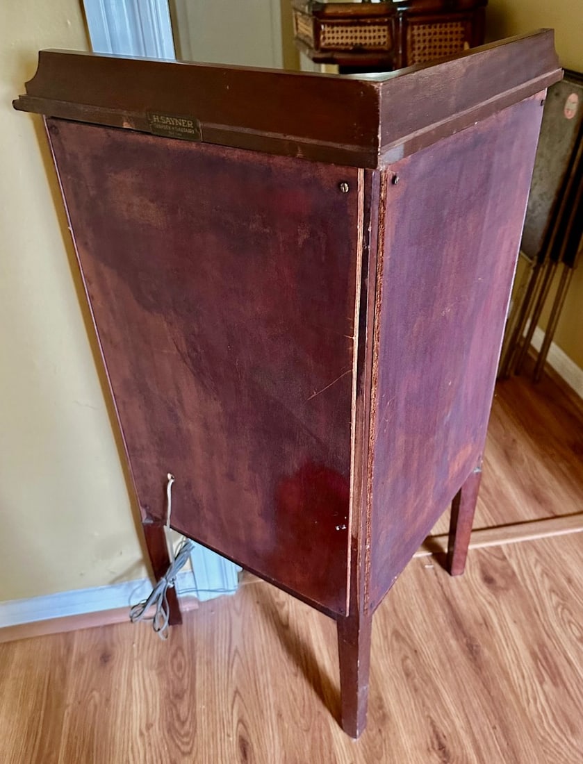 Antique SHIPLEY & SALTAIRE Mahogany Corner Speaker- works perfectly - 2