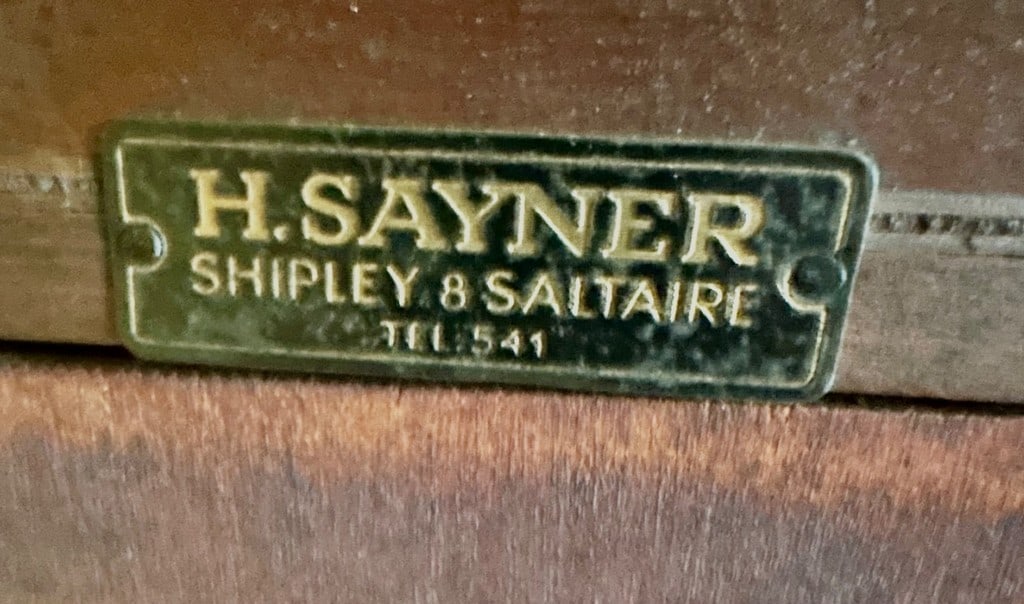 Antique SHIPLEY & SALTAIRE Mahogany Corner Speaker- works perfectly - 3