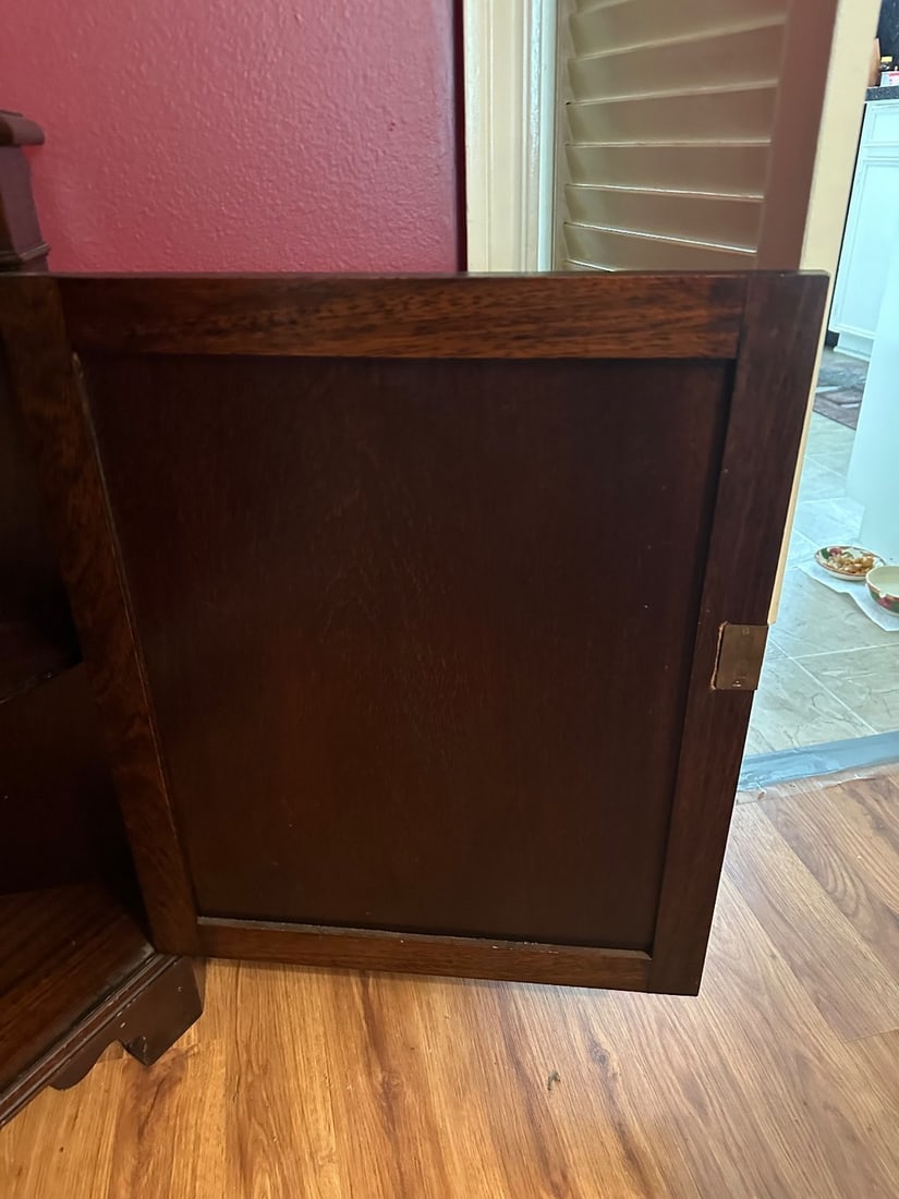Vintage Mahogany Corner Cabinet - 5