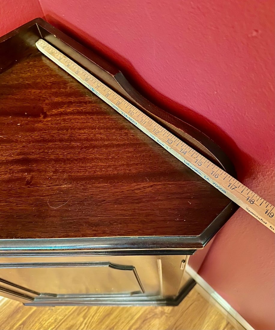 Vintage Mahogany Corner Cabinet - 8