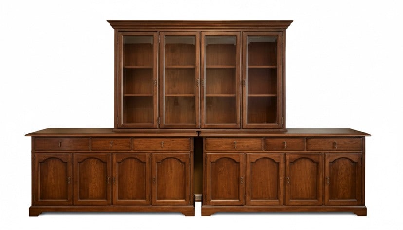 Mahogany Breakfront Hutch & 2 Sideboards (1 of 5)