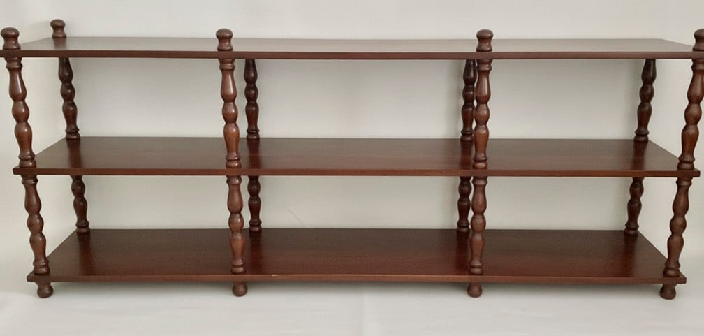 Vintage Style Three-Tiered Wooden Bookshelf/Display Shelf (1 of 1)