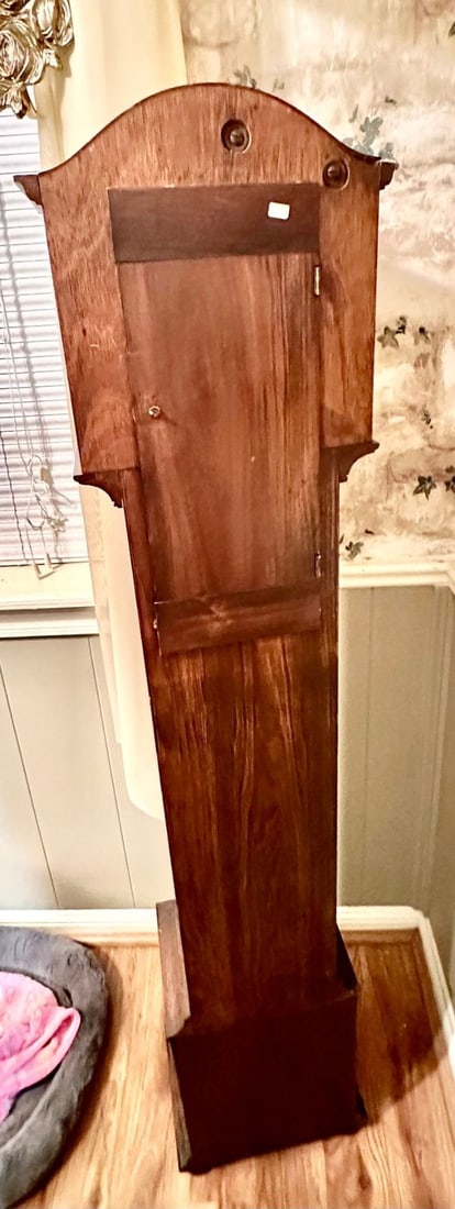 Antique Arts & Crafts Quartersawn Oak Grandmother Clock - 4