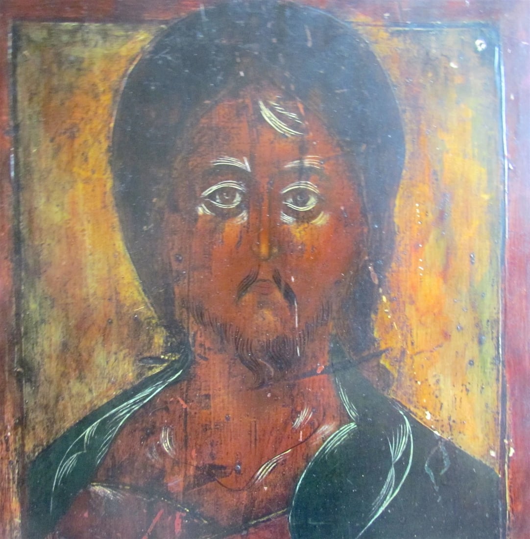 RUSSIAN ICON of JESUS antique - 2