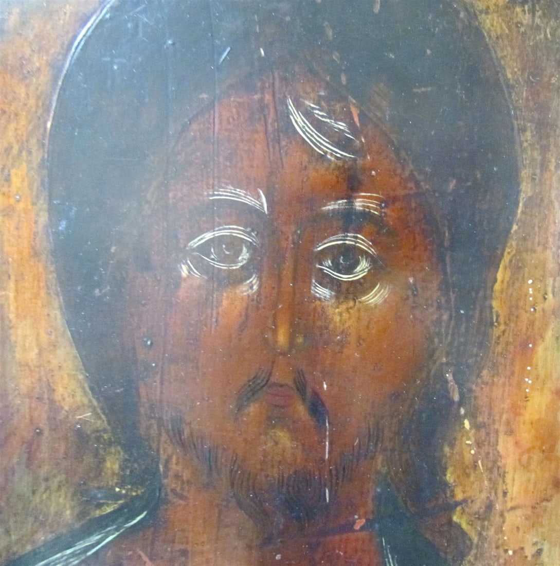 RUSSIAN ICON of JESUS antique - 4