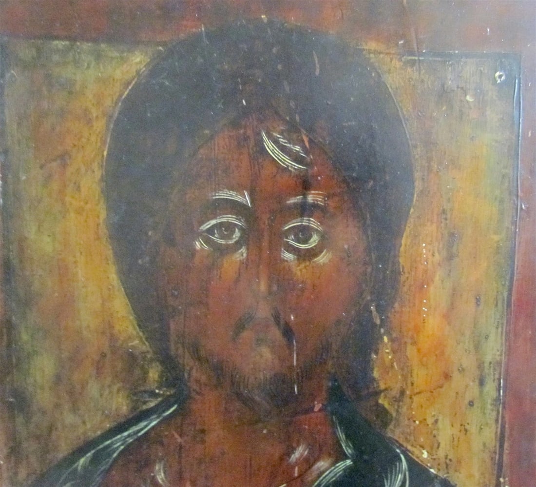RUSSIAN ICON of JESUS antique - 6