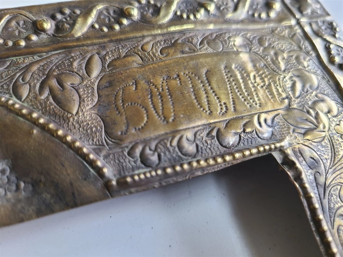 19th CENTURY ANTIQUE OKLAD for RUSSIAN ICON of ST. JOHN THEOLOGIAN - 3