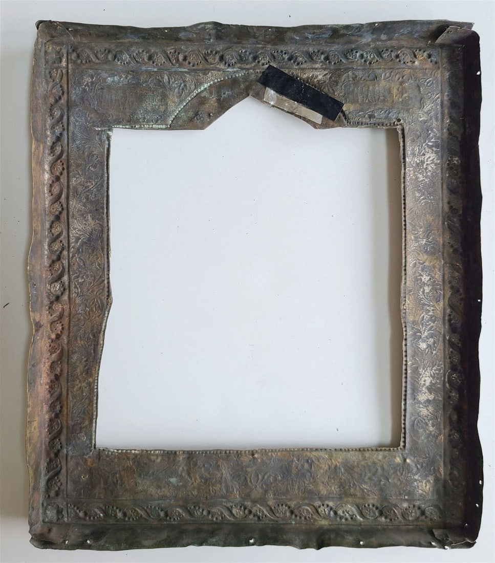 19th CENTURY ANTIQUE OKLAD for RUSSIAN ICON of ST. JOHN THEOLOGIAN - 5