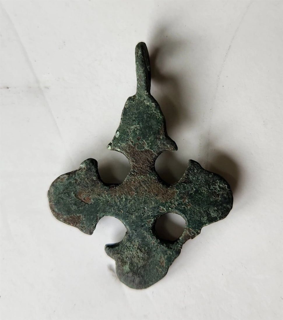 12th CENTURY RUSSIAN Pre-MONGOLIAN orthodox icon NECK CROSS rare - 2