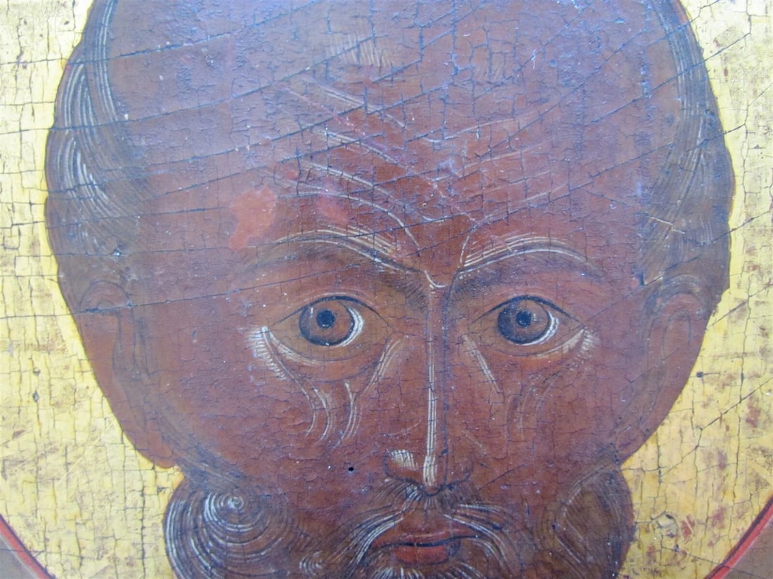 18th CENTURY RUSSIAN ICON of ST. NICHOLAS ANTIQUE MUSEUM QUALITY - 2