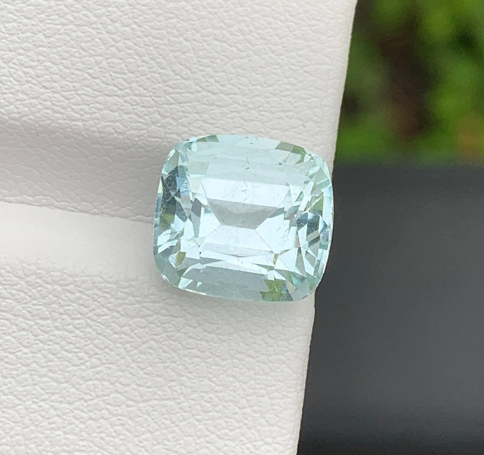 Natural Pakistan Aquamarine Gemstone 5.81 Carat Cushion Cut - Loose Sky Blue Aquamarine for Ring - 6