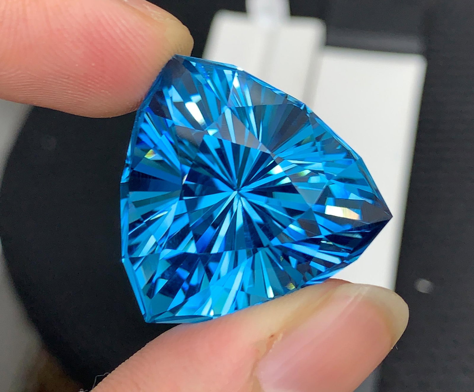 Certified Natural London Blue Topaz Gemstone, 79.70 Ct Brazil Collector Stone - 5