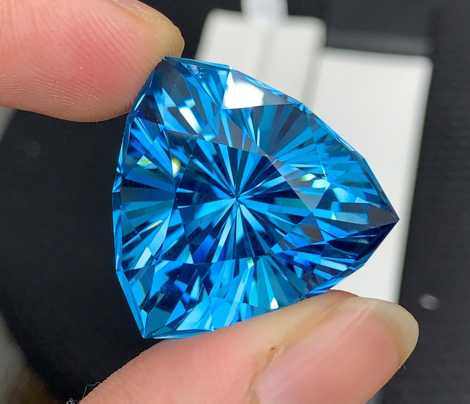 Certified Natural London Blue Topaz Gemstone, 79.70 Ct Brazil Collector Stone - 7