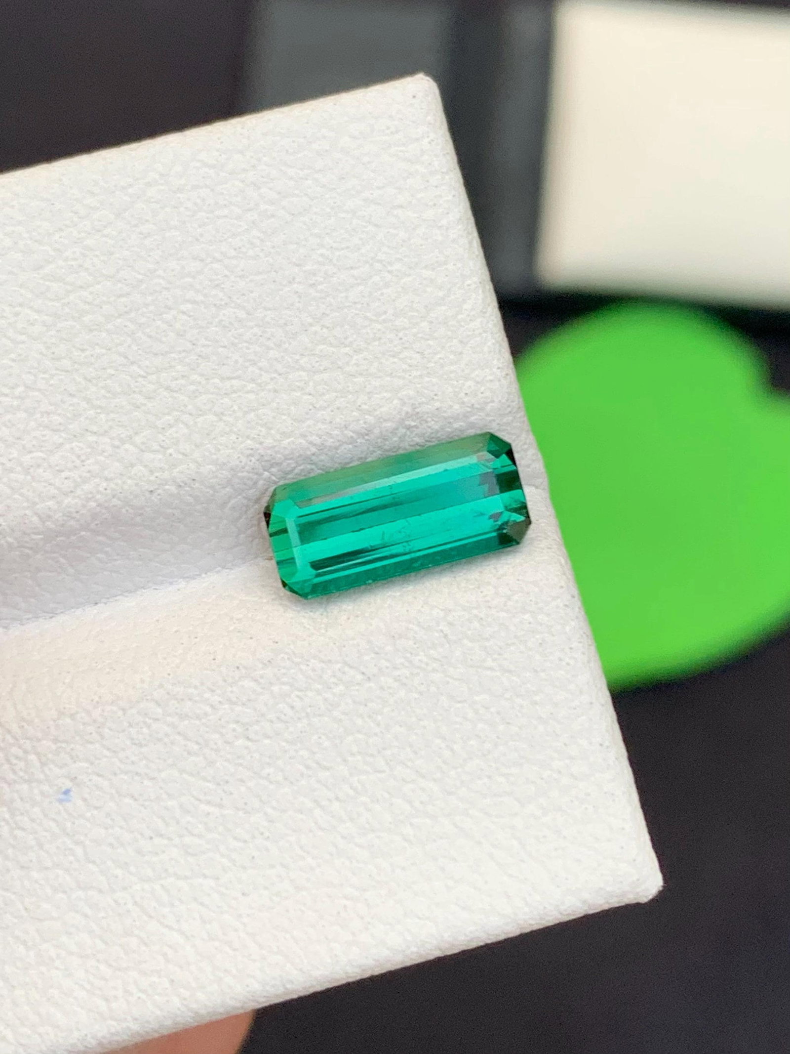 Natural Bright Cerulean Color Tourmaline Gemstone For Ring Making - 2