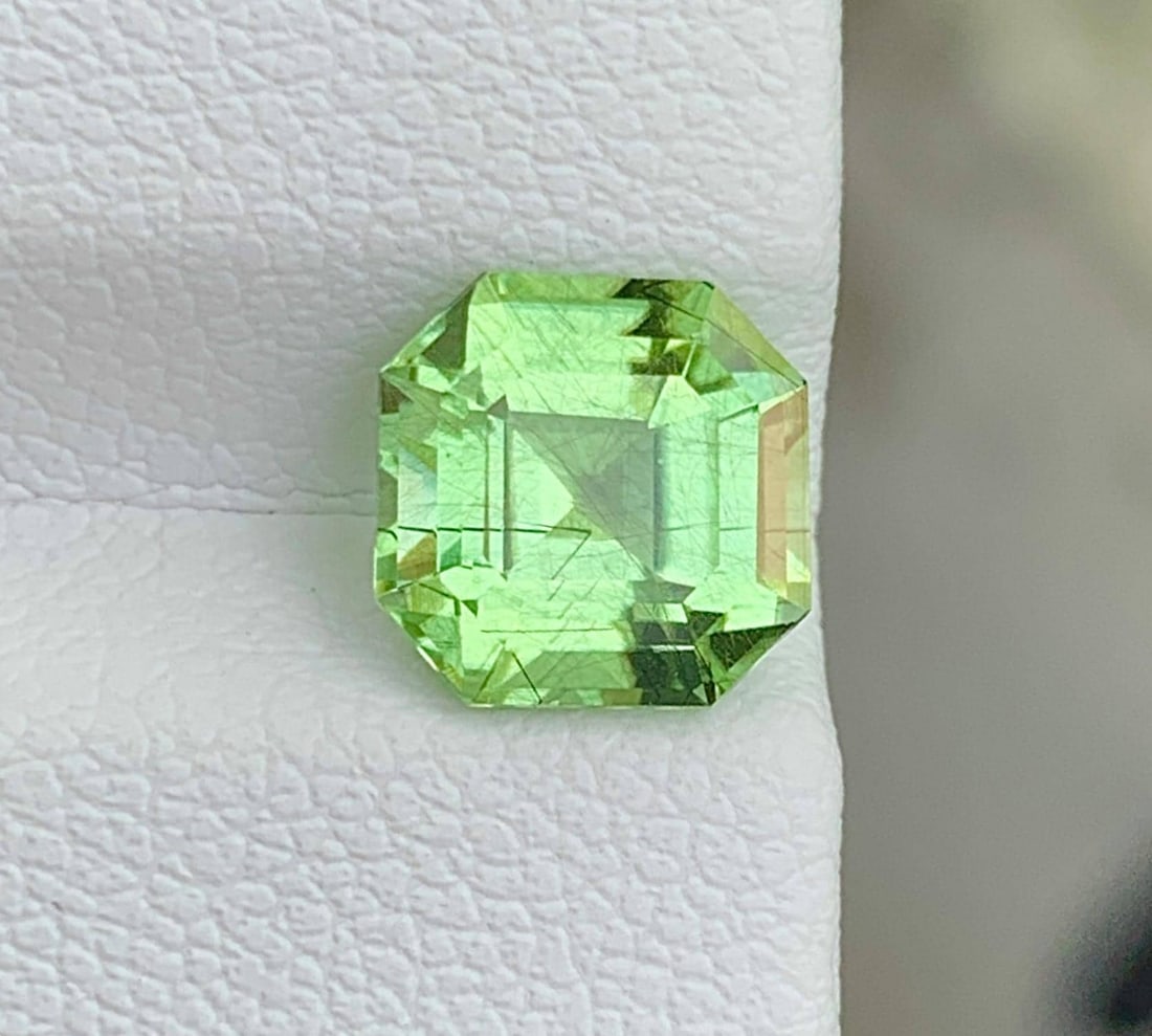 Natural Rutile Peridot Gemstone 2.19 Carat Green Loose Gemstone for Ring, Pendant & Custom Jewelry: Bring fresh green brilliance to your jewelry collection with this stunning natural Peridot gemstone weighing 2.19 carats. Known for its vibrant olive-green glow and sparkling clarity, Peridot has been