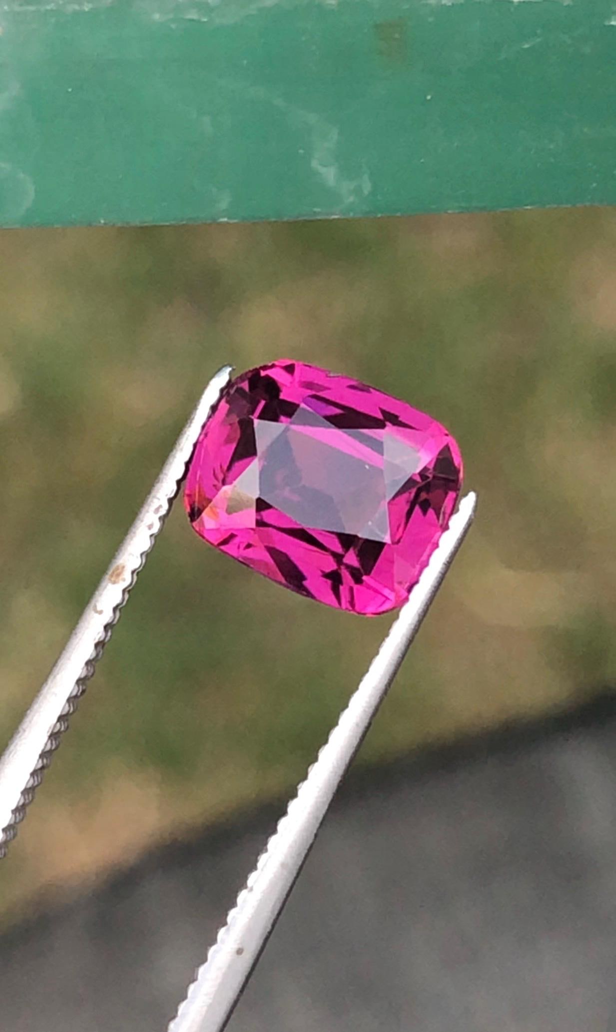 2.570 Carat Purplish Pink Garnet Gemstone From Kala Lani Tanga Mine Tanzania: While best known for its deep, wine-red hue, garnet, January's birthstone, is actually a family of gems that spans vivid greens, warm oranges, rich purples and even color-change varieties. Garnet has 